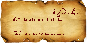 Östreicher Lolita névjegykártya